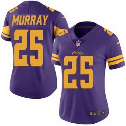 Nike Vikings #25 Latavius Murray Purple Womens Stitched NFL Limited Rush Jersey