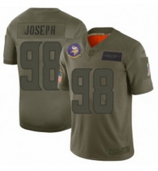 Womens Minnesota Vikings 98 Linval Joseph Limited Camo 2019 Salute to Service Football Jersey