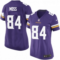 Womens Nike Minnesota Vikings 84 Randy Moss Game Purple Team Color NFL Jersey