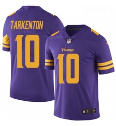 Youth Nike Minnesota Vikings 10 Fran Tarkenton Elite Purple Rush Vapor Untouchable NFL Jersey