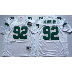 Eagles 92 Reggie White White Throwback Jersey