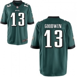 Men Nike Eagles 13 Marquise Goodwin Green Vapor Limited Stitched NFL Jersey