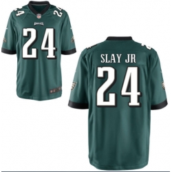 Men Nike Eagles 24 Darius Slay Jr Green Vapor Limited NFL Stitched Jersey