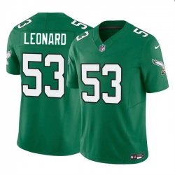 Men Philadelphia Eagles 53 Shaquille Leonard Green 2023 F U S E  Vapor Untouchable Limited Stitched Football Jersey