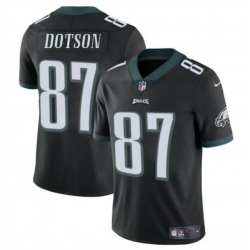 Men Philadelphia Eagles 87 Jahan Dotson Black Vapor Untouchable Limited Stitched Football Jersey