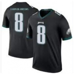 Men's Nike Eagles Gardner Johnson #87 Black Philadelphia Eagles Game Jersey