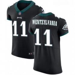 Mens Nike Philadelphia Eagles 11 Carson Wentz Black Alternate Wentzylvania Vapor Untouchable Elite Player NFL Jersey