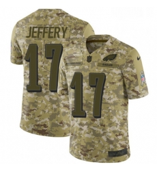 Mens Nike Philadelphia Eagles 17 Alshon Jeffery Limited Camo 2018 Salute to Service NFL Jersey