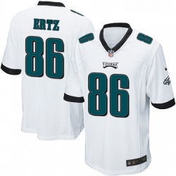 Mens Nike Philadelphia Eagles 86 Zach Ertz Game White NFL Jersey