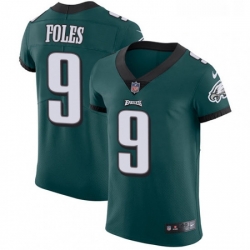 Mens Nike Philadelphia Eagles 9 Nick Foles Midnight Green Team Color Vapor Untouchable Elite Player NFL Jersey