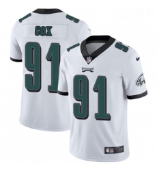 Mens Nike Philadelphia Eagles 91 Fletcher Cox White Vapor Untouchable Limited Player NFL Jersey