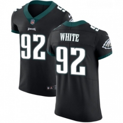 Mens Nike Philadelphia Eagles 92 Reggie White Black Alternate Vapor Untouchable Elite Player NFL Jersey