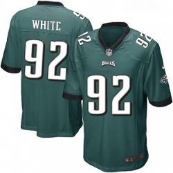 Mens Nike Philadelphia Eagles 92 Reggie White Game Midnight Green Team Color NFL Jersey