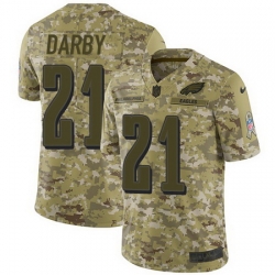 Nike Eagles #21 Ronald Darby Camo Mens Stitched NFL Limited 2018 Salute To Service Jersey