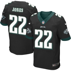 Nike Eagles #22 Sidney Jones Black Alternate Mens Stitched NFL New Elite Jersey