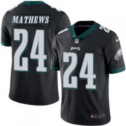 Nike Eagles #24 Ryan Mathews Black Mens Stitched NFL Limited Rush Jersey