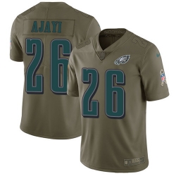 Nike Eagles #26 Jay Ajayi Olive Mens Stitched NFL Limited 2017 Salute To Service Jersey