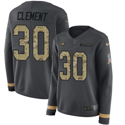 Nike Eagles #30 Corey Clement Anthracite Salute to Service