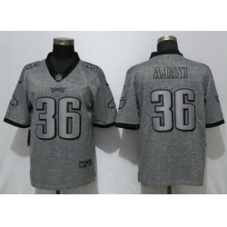 Nike Eagles #36 Jay Ajayi Gray Gridiron Gray Vapor Untouchable Limited Jersey