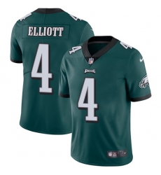 Nike Eagles #4 Jake Elliott Midnight Green Team Color Mens Stitched NFL Vapor Untouchable Limited Jersey