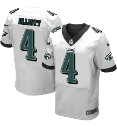 Nike Eagles #4 Jake Elliott White Mens Stitched NFL New Elite Jersey