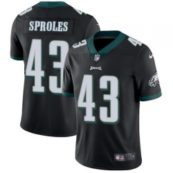 Nike Eagles #43 Darren Sproles Black Alternate Mens Stitched NFL Vapor Untouchable Limited Jersey