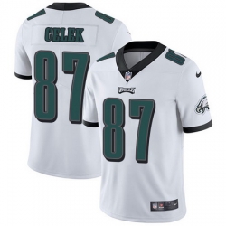 Nike Eagles #87 Brent Celek White Mens Stitched NFL Vapor Untouchable Limited Jersey