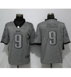 Nike Eagles #9 Nick Foles Gray Gridiron Gray Vapor Untouchable Limited Jersey