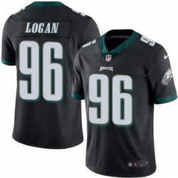 Nike Eagles #96 Bennie Logan Black Mens Stitched NFL Limited Rush Jersey