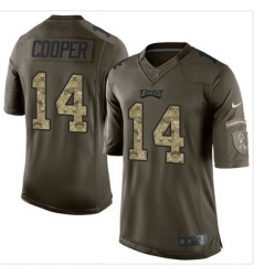 Nike Philadelphia Eagles #14 Riley Cooper Green Men 27s Stitched NFL Limited Salute to Service Jersey