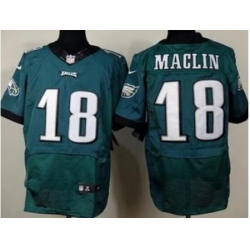 Nike Philadelphia Eagles 18 Jeremy Maclin Green Elite NFL Jersey