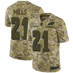 Nike Philadelphia Eagles 21 Jalen Mills Camo Men Stitched NFL Limited 2018 Salute To Service Jersey