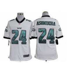 Nike Philadelphia Eagles 24 Nnamdi Asomugha White Limited NFL Jersey