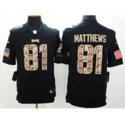 Nike Philadelphia Eagles 81 Jordan Matthews Black Limited Salute to Service NFL Jersey