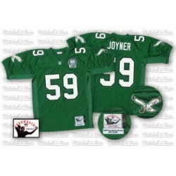 Philadelphia Eagles 59 Joyner Green Throwback Jersey