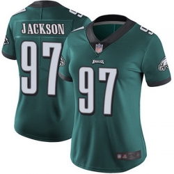 Eagles 97 Malik Jackson Midnight Green Team Color Womens Stitched Football Vapor Untouchable Limited Jerseys