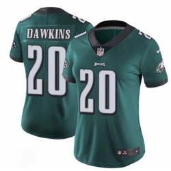 Women Philadelphia Eagles 20 Brian Dawkins Green Vapor Untouchable Limited Stitched Football Jersey