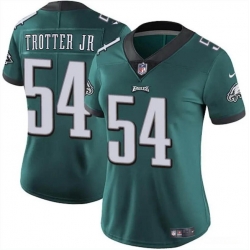 Women Philadelphia Eagles 54 Jeremiah Trotter Jr Green 2024 Draft Vapor Untouchable Limited Stitched Football Jersey