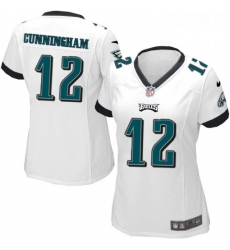 Womens Nike Philadelphia Eagles 12 Randall Cunningham Game White NFL Jersey