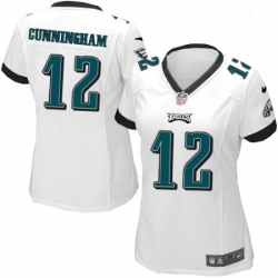 Womens Nike Philadelphia Eagles 12 Randall Cunningham Game White NFL Jersey