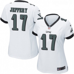 Womens Nike Philadelphia Eagles 17 Alshon Jeffery Game White NFL Jersey