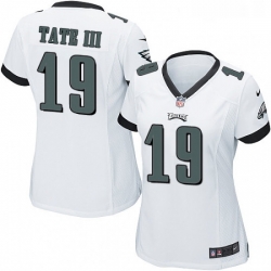 Womens Nike Philadelphia Eagles 19 Golden Tate III Game White NFL Jersey