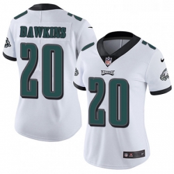 Womens Nike Philadelphia Eagles 20 Brian Dawkins White Vapor Untouchable Limited Player NFL Jersey