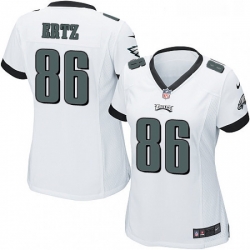 Womens Nike Philadelphia Eagles 86 Zach Ertz Game White NFL Jersey