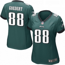 Womens Nike Philadelphia Eagles 88 Dallas Goedert Game Midnight Green Team Color NFL Jersey