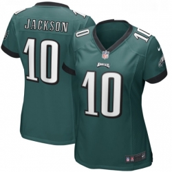 Womens Philadelphia Eagles 10 DeSean Jackson Midnight Green Nike Game Jerse