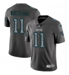 Youth Nike Philadelphia Eagles 11 Carson Wentz Gray Static Wentzylvania Vapor Untouchable Limited NFL Jersey