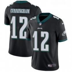 Youth Nike Philadelphia Eagles 12 Randall Cunningham Black Alternate Vapor Untouchable Limited Player NFL Jersey