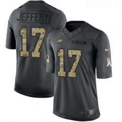 Youth Nike Philadelphia Eagles 17 Alshon Jeffery Limited Black 2016 Salute to Service NFL Jersey