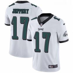 Youth Nike Philadelphia Eagles 17 Alshon Jeffery White Vapor Untouchable Limited Player NFL Jersey